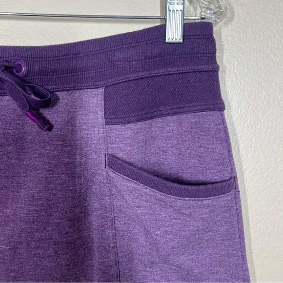 Athleta Womens Purple Drawstring French Terry Athletic Skirt Size Large - Picture 2 of 8